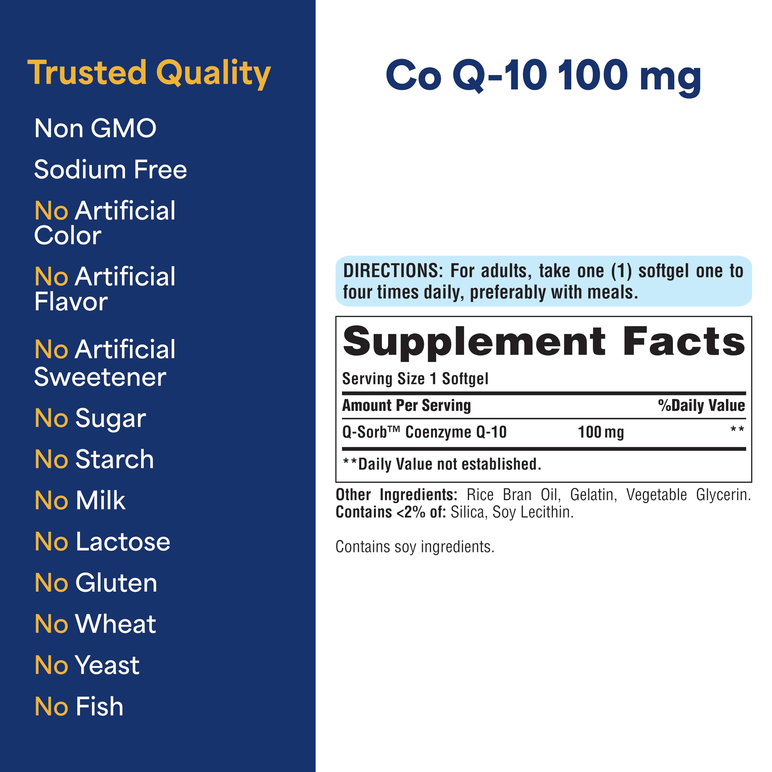 Puritan's Pride CoQ10 bottle on shelf conveys brand trust and longevity.