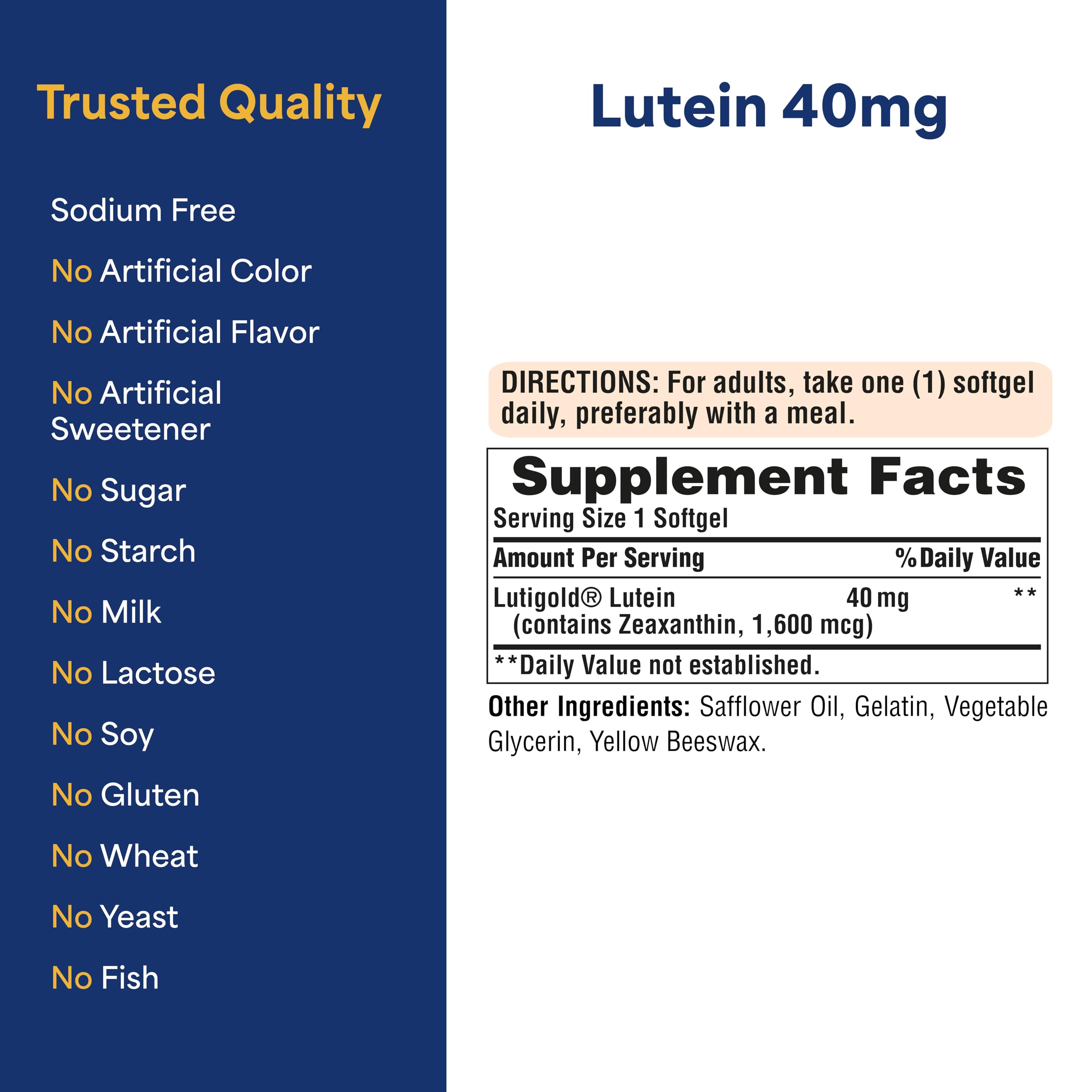 Puritan's Pride easy-swallow softgels for on-the-go use