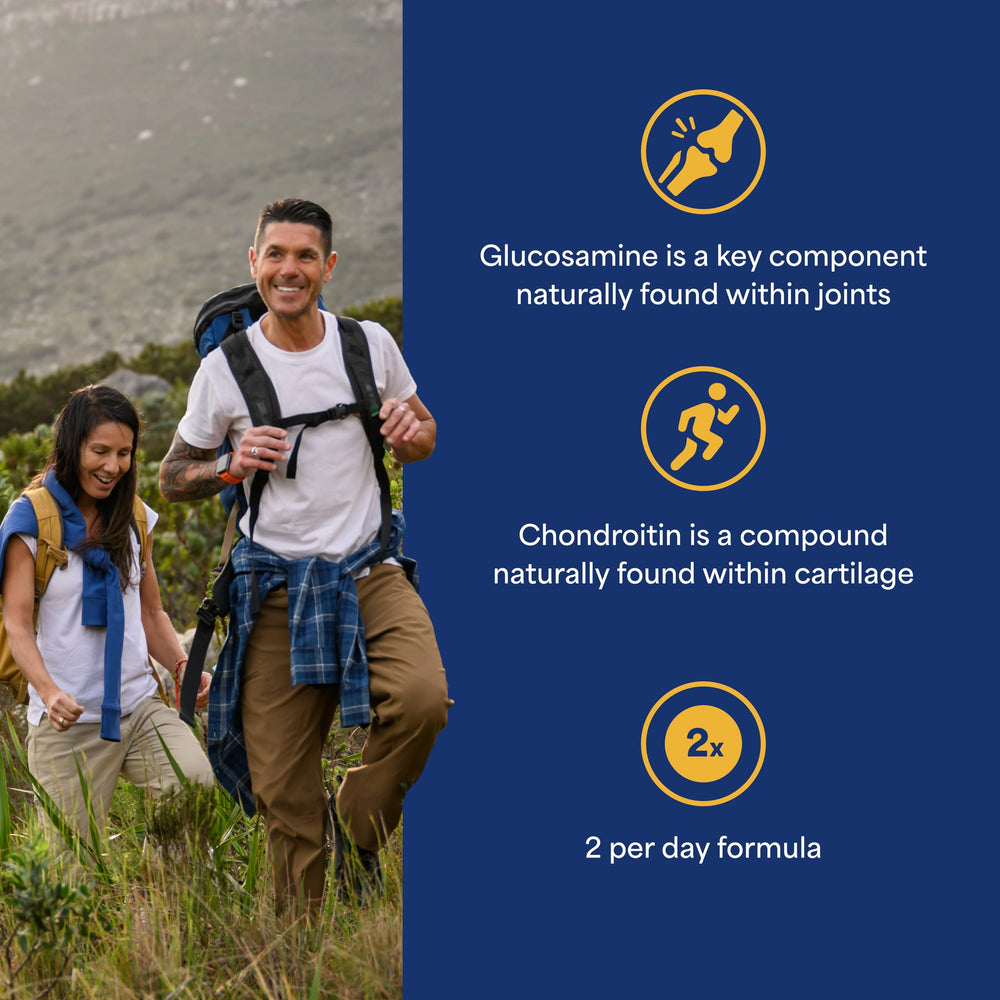 Puritan's Pride glucosamine chondroitin msm label closeup highlights ingredients.