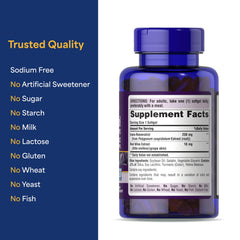 Puritan's Pride Resveratrol capsules inside a blister pack for convenience.