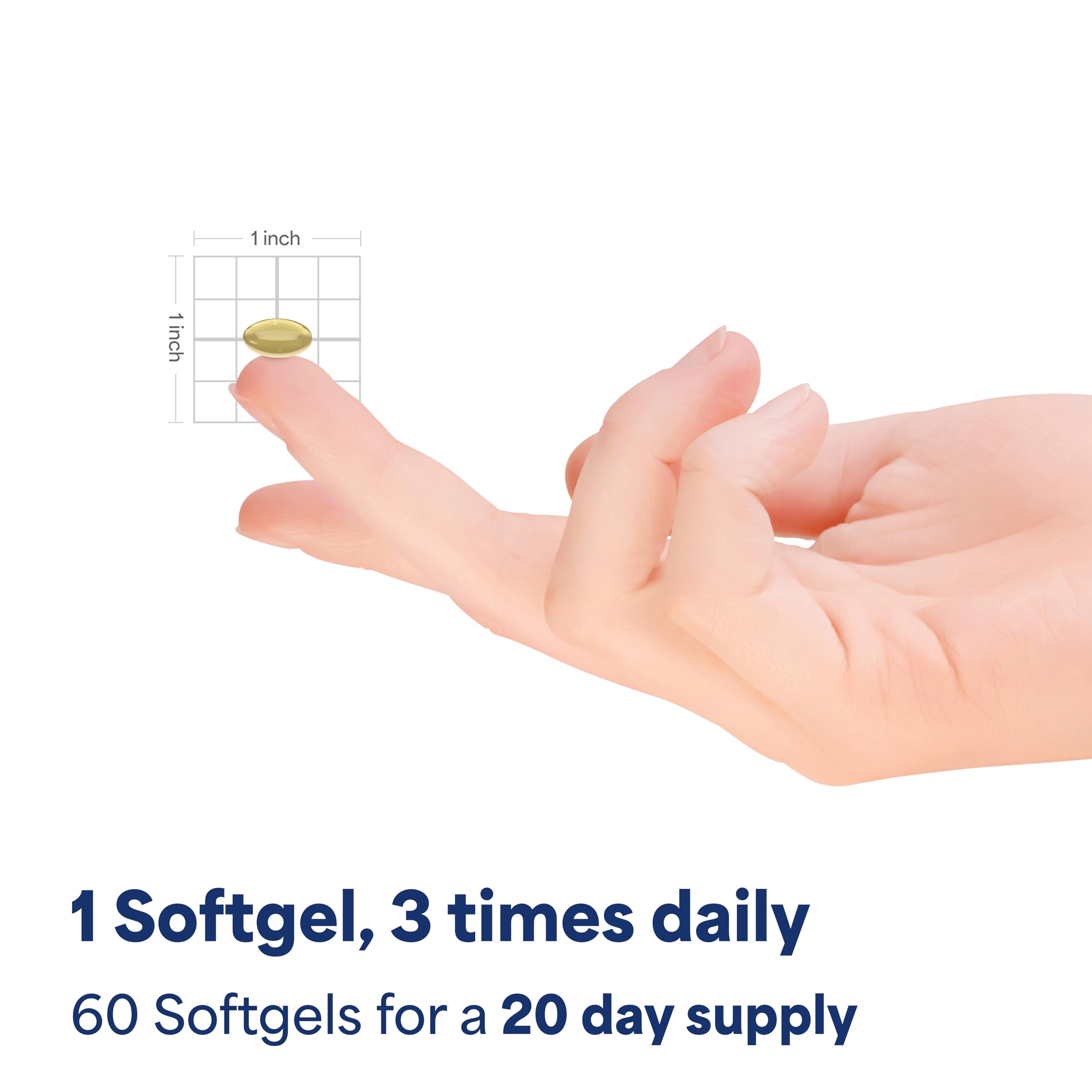 Puritan's Pride ubiquinol CoQ10 softgel daily-use context in hand