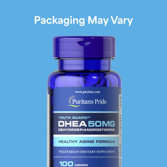 Puritan's Pride Youth Guard DHEA 2-pack bottle duo for convenient ongoing supplementation.