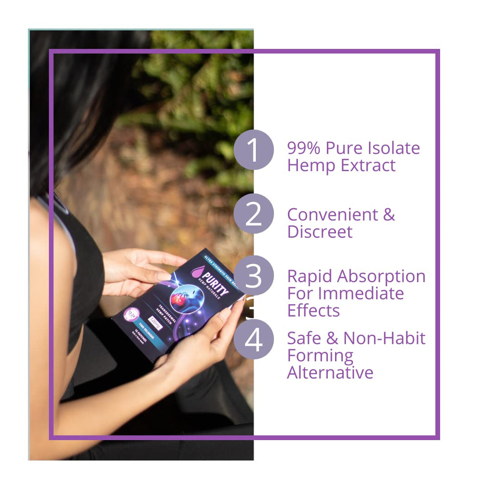 Purity Hemp Naturals easy application step demonstrates quick, mess-free use.