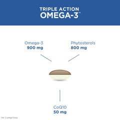 Purity CoQ10 and Omega-3 softgels blend for potential daily energy support