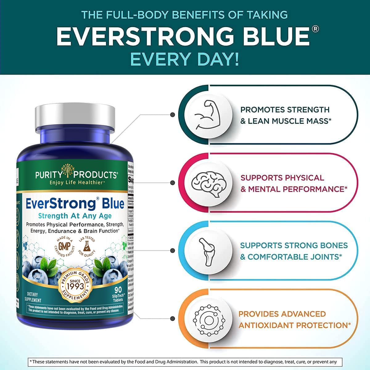 EverStrong Blue brain-boost scene suggesting mental sharpness and focus