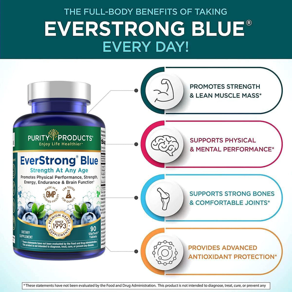 EverStrong Blue brain-boost scene suggesting mental sharpness and focus