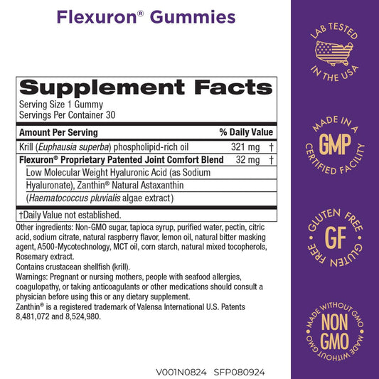 Purity Products Flexuron Gummies berry flavor for easy daily joint care.