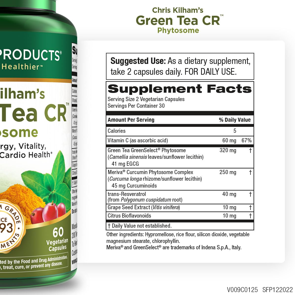 Purity Products Green Tea CR capsules arranged for a simple daily wellness routine.