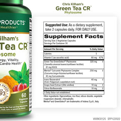 Purity Products Green Tea CR capsules arranged for a simple daily wellness routine.