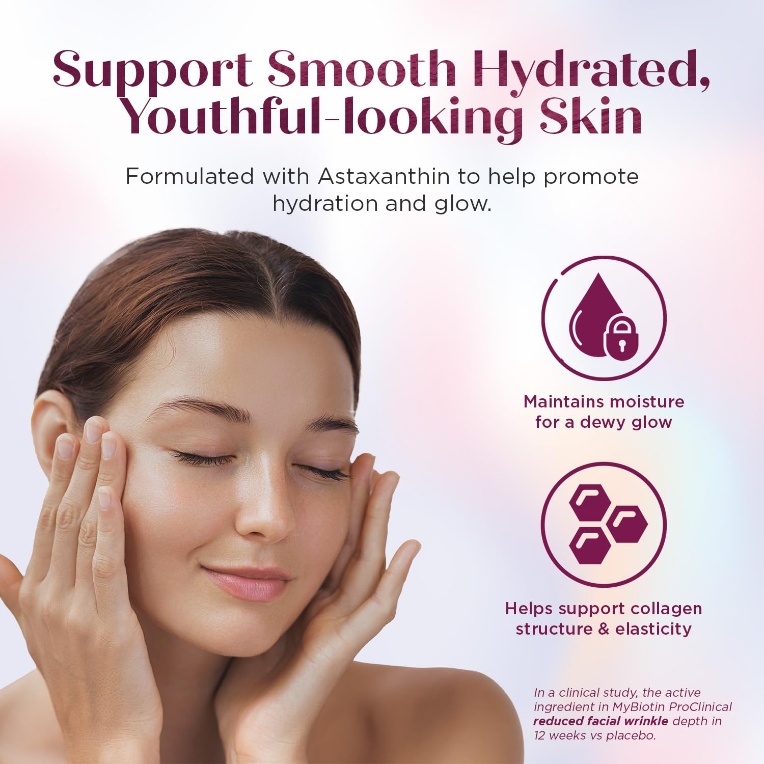 Easy-to-swallow vegetarian MyBiotin ProClinical capsule for daily use.