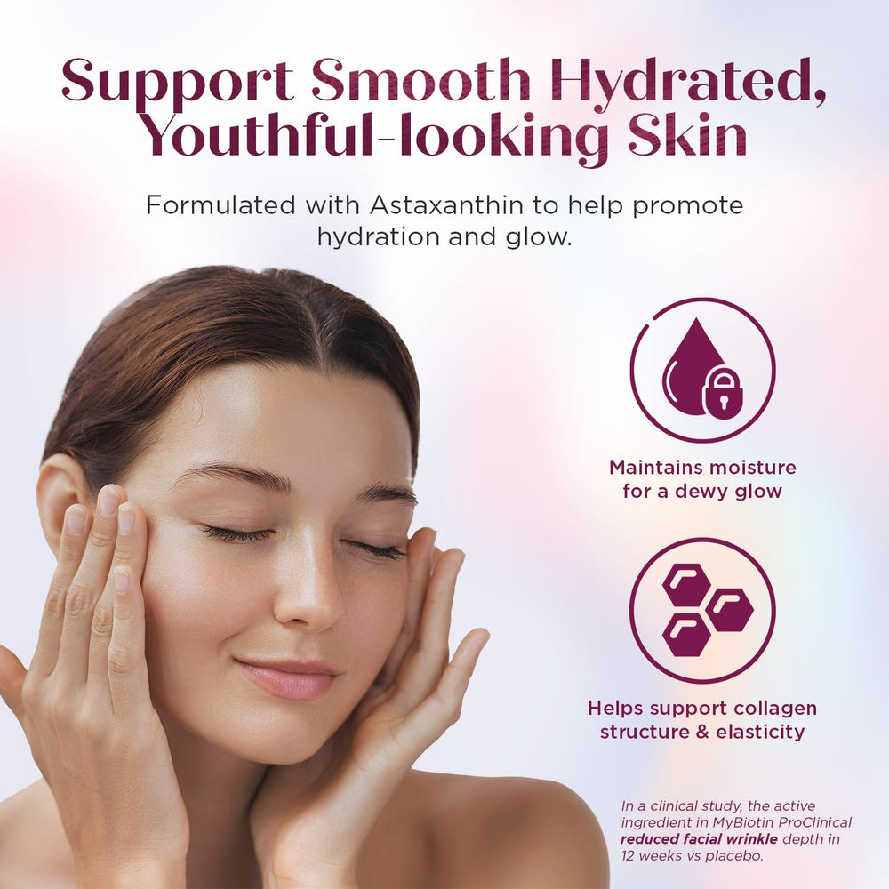 Easy-to-swallow vegetarian MyBiotin ProClinical capsule for daily use.