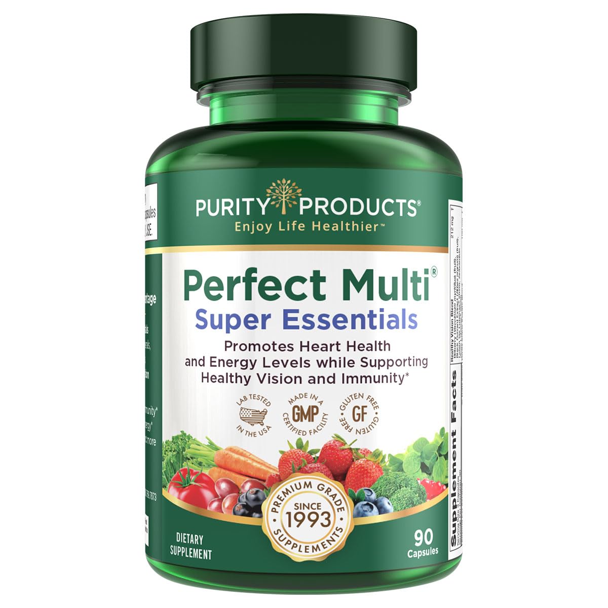 Purity Products Perfect Multi Super Essentials front label for daily wellness.