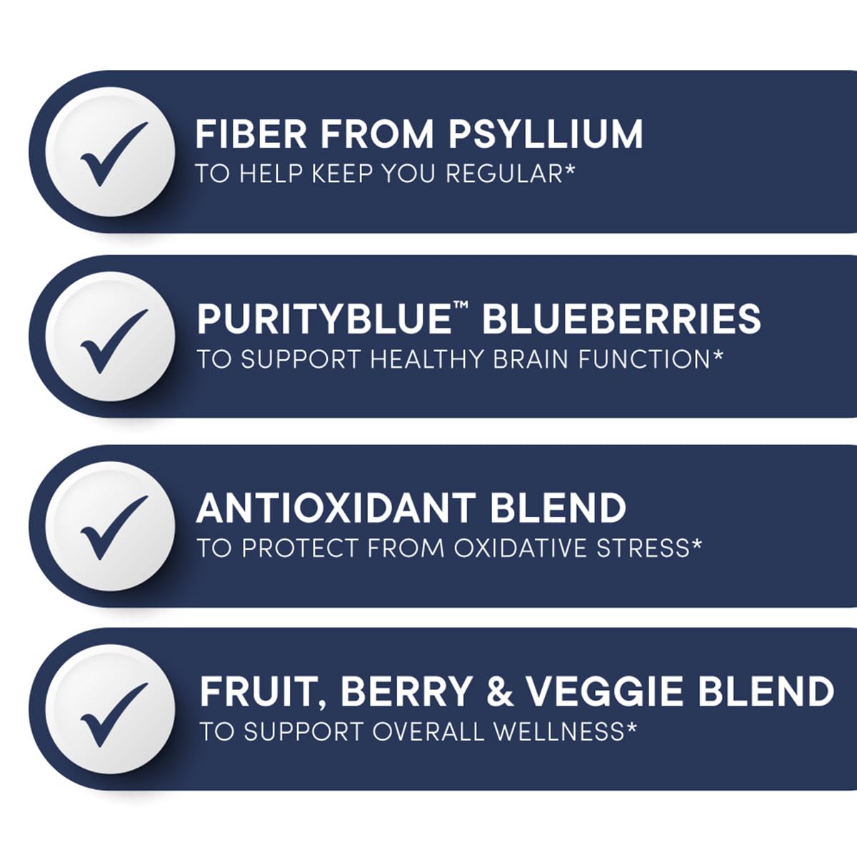 Close-up of PurityBlue Organic Wild Blueberries in the mix.