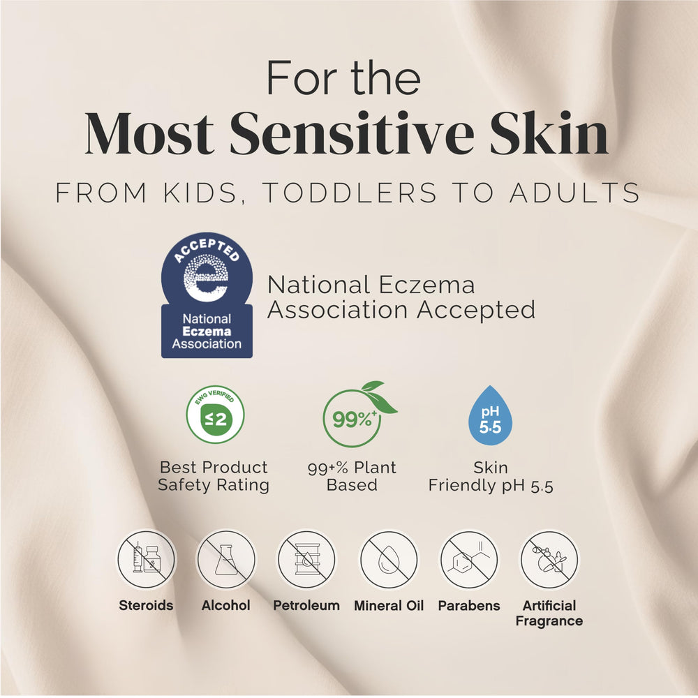 Puriya 5-in-1 eczema cream provides hydration for body skin