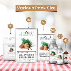 PURÓLEO Cedarwood Oil hair-care routine for healthy shine.