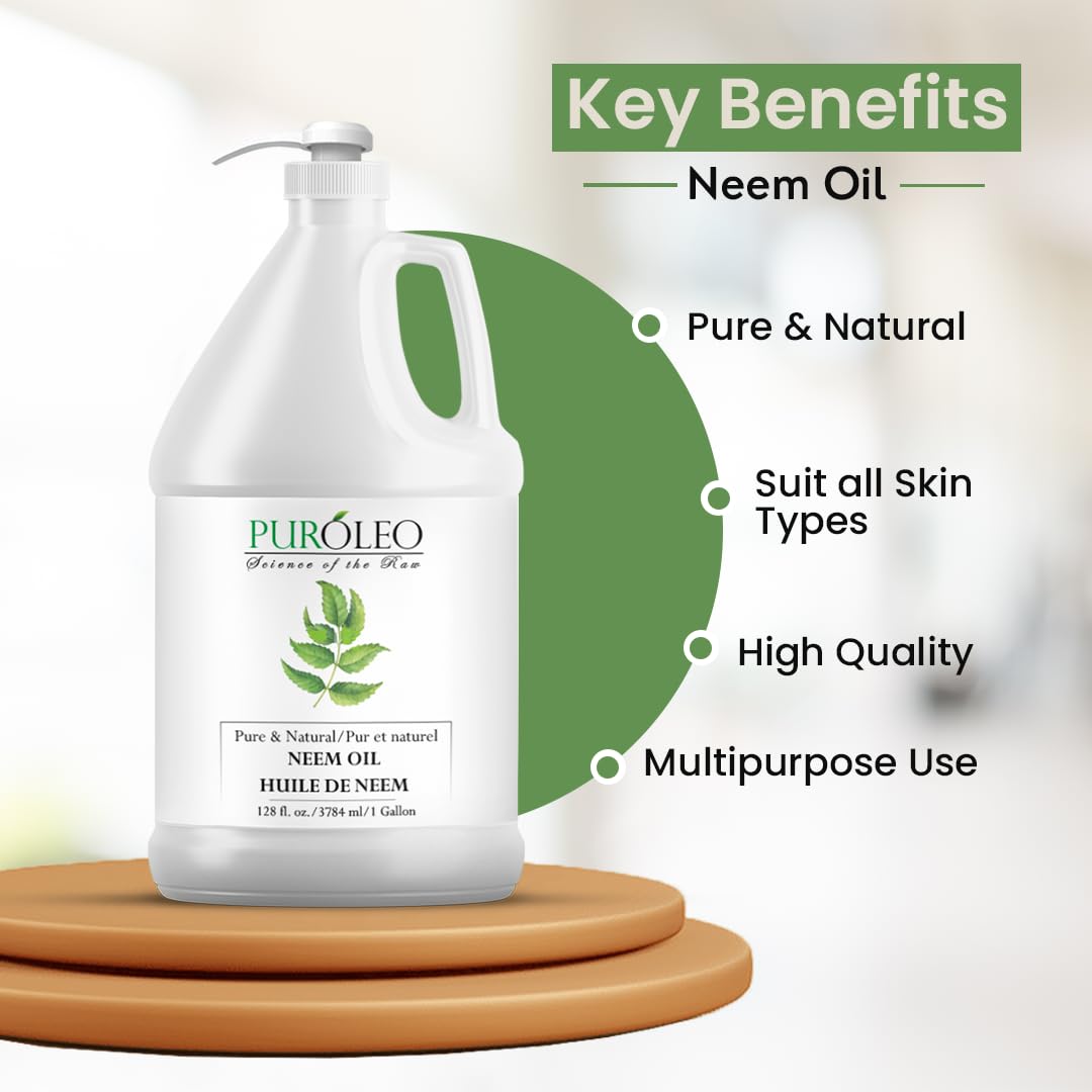 Puroleo Neem Oil drops illustrating easy topical application