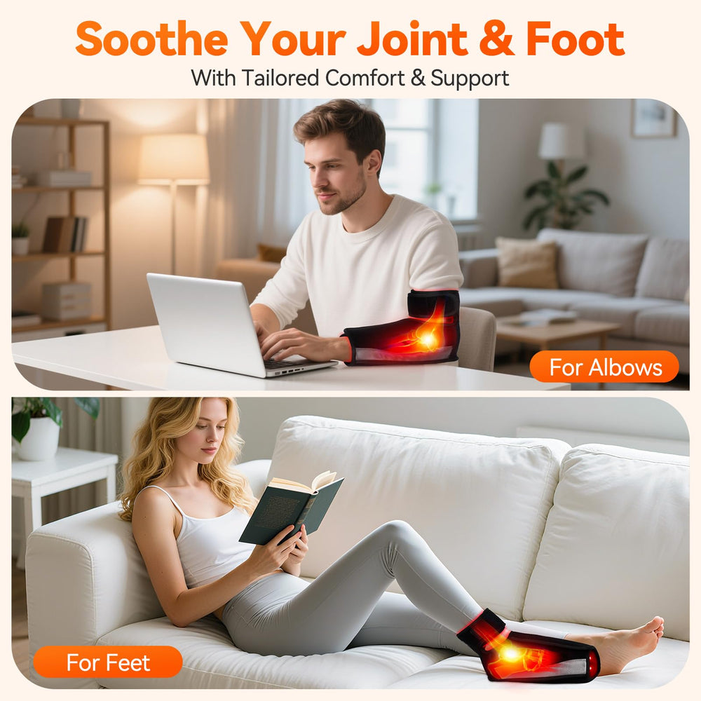 Puroth foot wrap emits 660nm/850nm light for soothing comfort