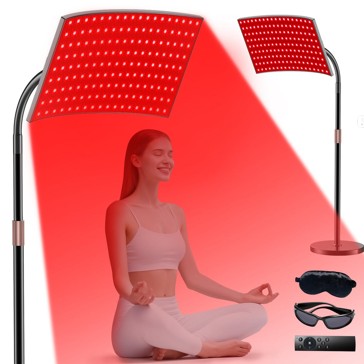 Puroth red light therapy panel front view for broad coverage