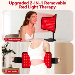 Puroth red light panel for full-body session promoting comfort.