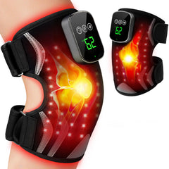 Puroth red-light therapy knee brace close-up highlighting adjustable wrap for comfortable wear.
