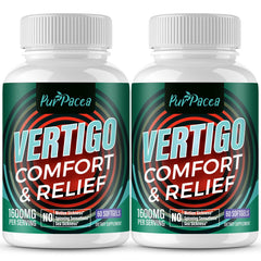 Purpacea liposomal vertigo softgels bottle demonstrates enhanced delivery for daily calm