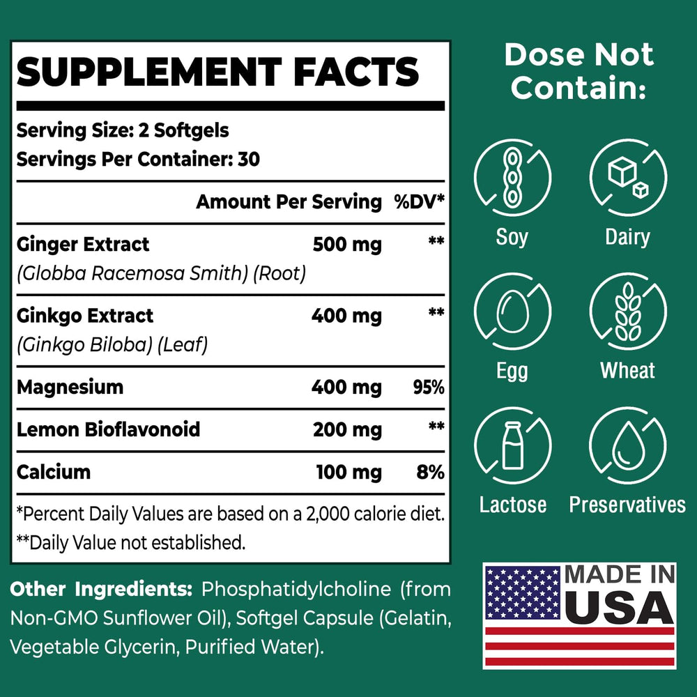 Purpacea USA manufactured softgels packaging conveys quality and careful sourcing