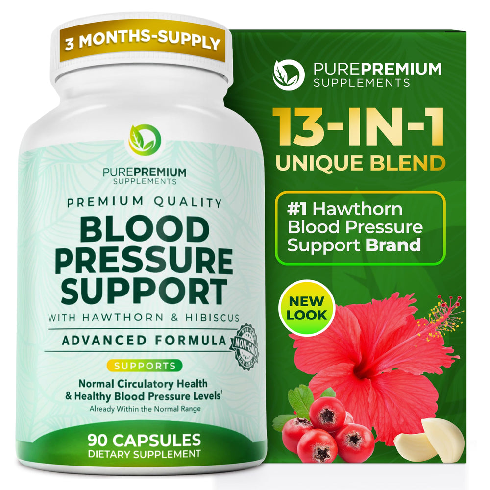 PurPremium Blood Pressure bottle front showing modern packaging for everyday support