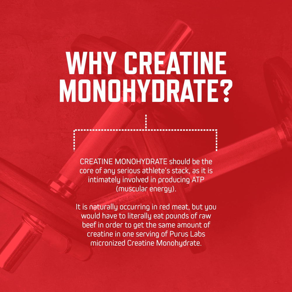 Creatine powder added to pre-workout for potential energy.