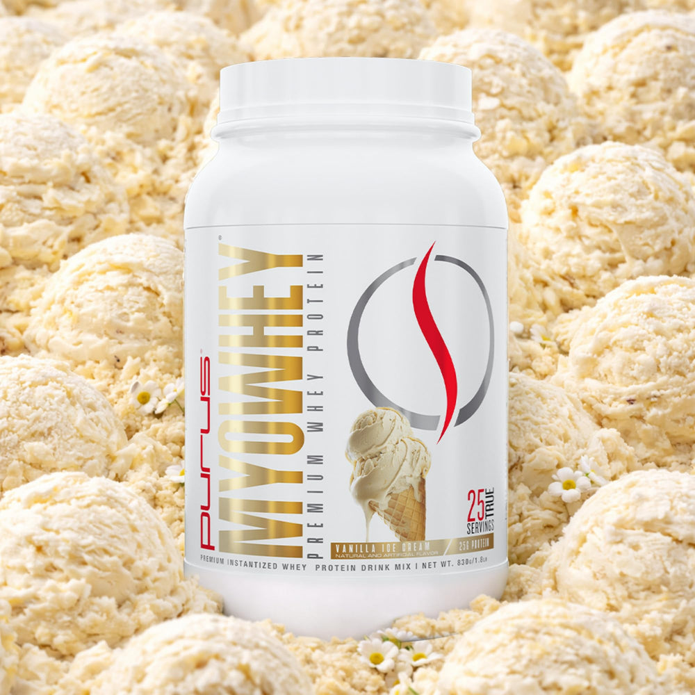 Purus Labs MyoWhey 25 servings per tub for keto-friendly fueling