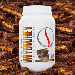 Serving idea with MyoWhey in a glass demonstrates keto-friendly post-workout shake.