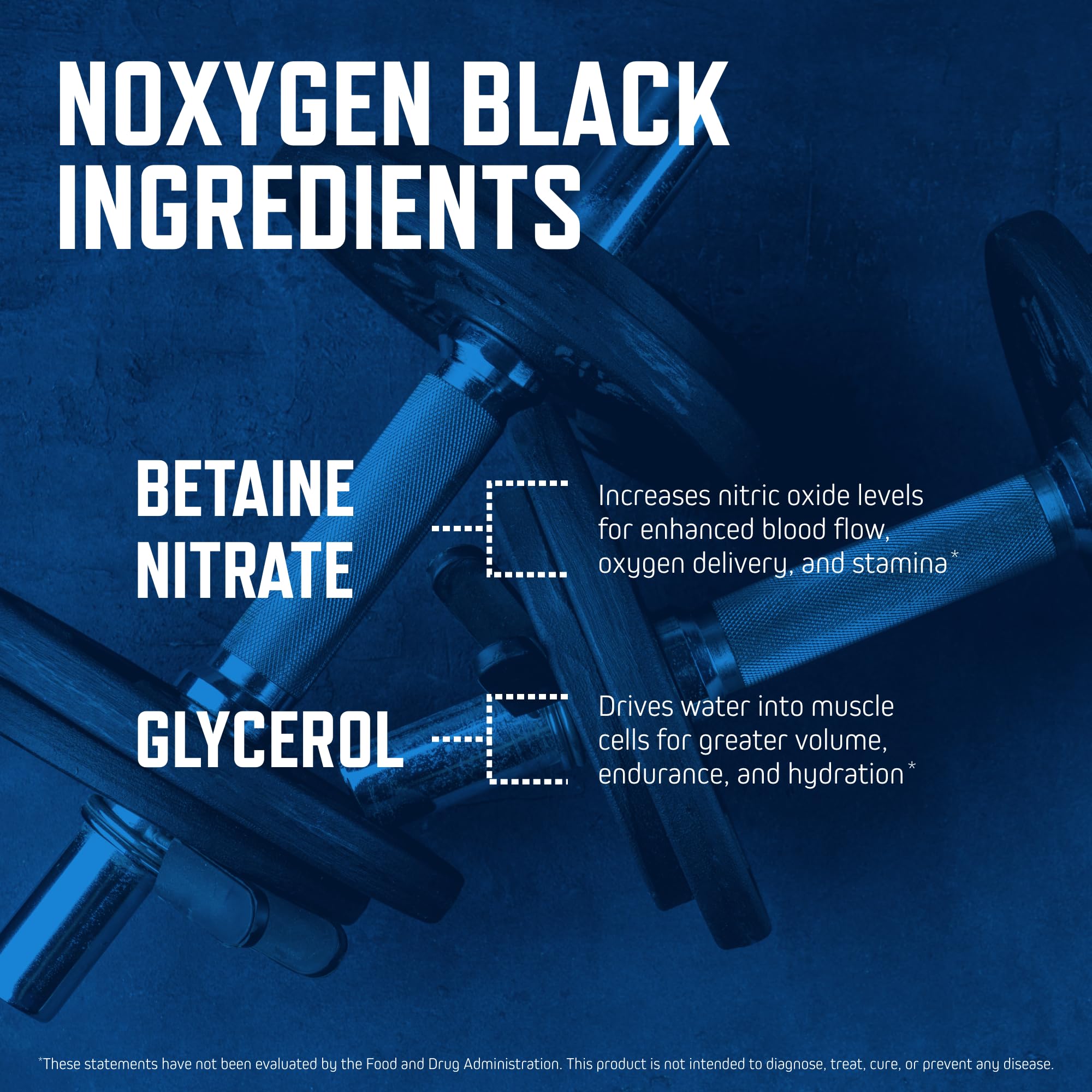 Training scene with NOXygen Black showing vascularity and focus