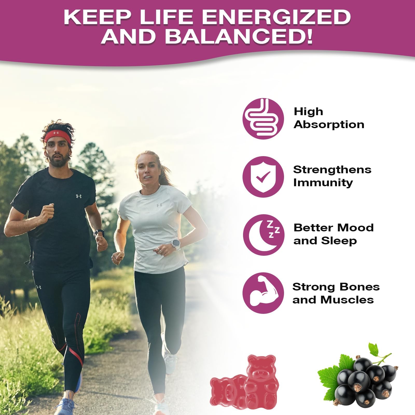Putaojun gummies flavor variety image invites everyday snacking with wellness benefits.