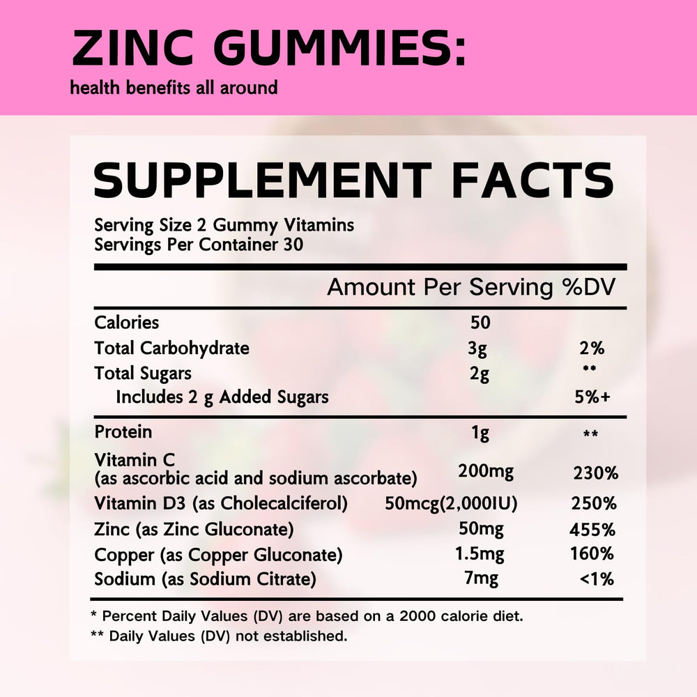 Putaojun Zinc Gummies vegan ingredients highlight ethical, dairy-free nutrition
