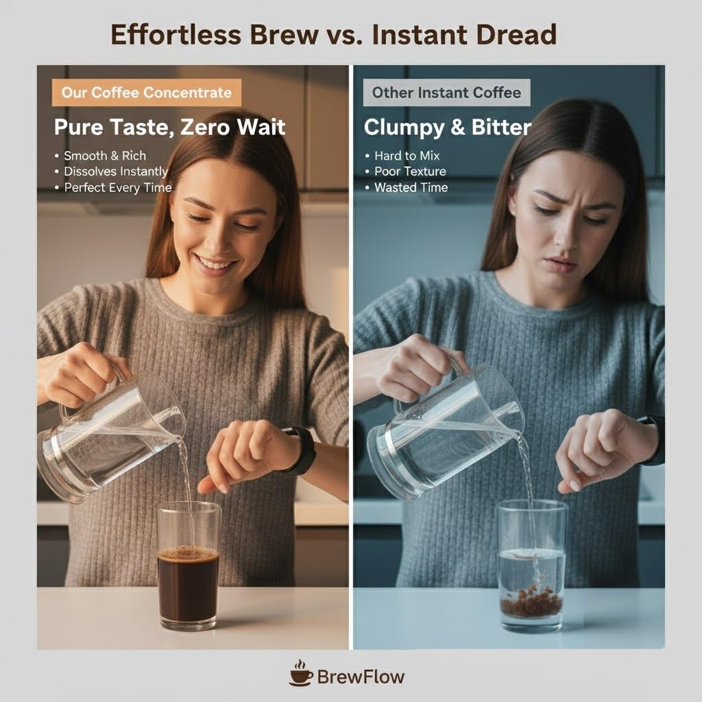 Dissolved PUTRIZEN HerbalWell coffee in a cup with clear texture