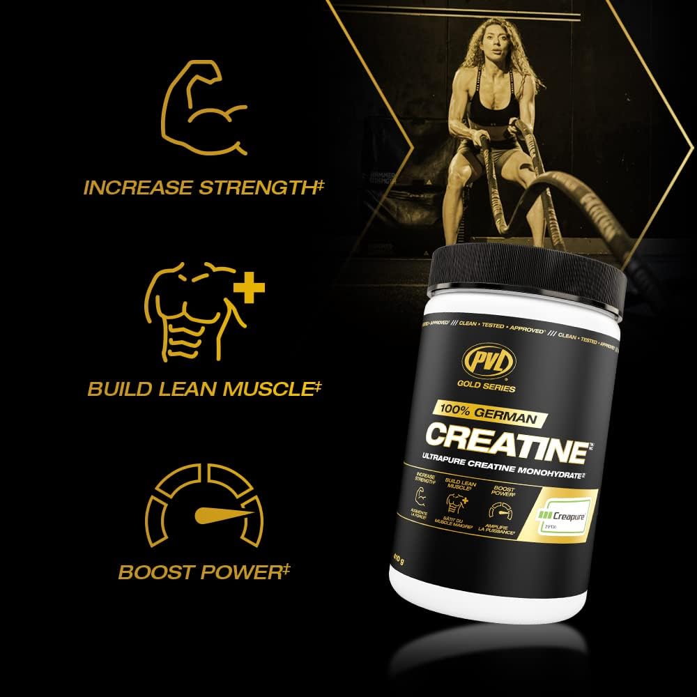 PVL Creapure Creatine in use during athletic training to boost effort