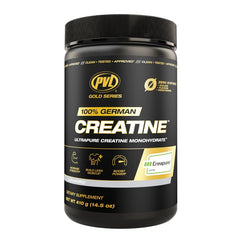 PVL Creapure Creatine bottle label showcases purity for workouts
