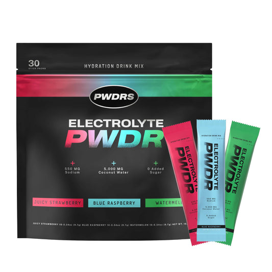 PWDRS Electrolytes packet on-the-go for quick hydration