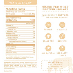 PWDRS Protein Powder Vanilla Cream glass with shake shows a versatile post-workout option