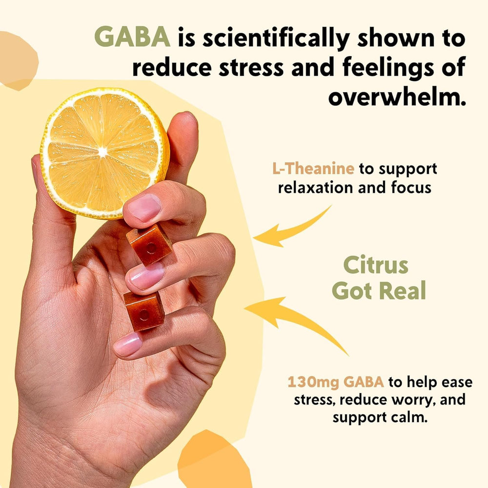 PYM Health Citrus Mood Chews bright gummies for a mood boost.