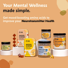 Lifestyle shot of using PYM Mood Biotics for a daily mood routine
