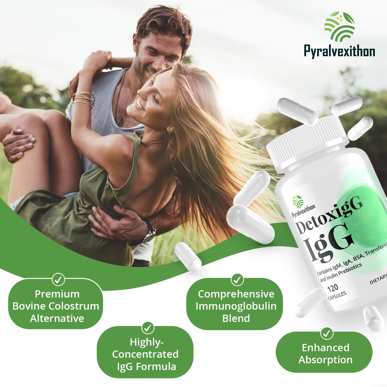 Pyralvexithon capsules closeup reveals immunoglobulin capsules