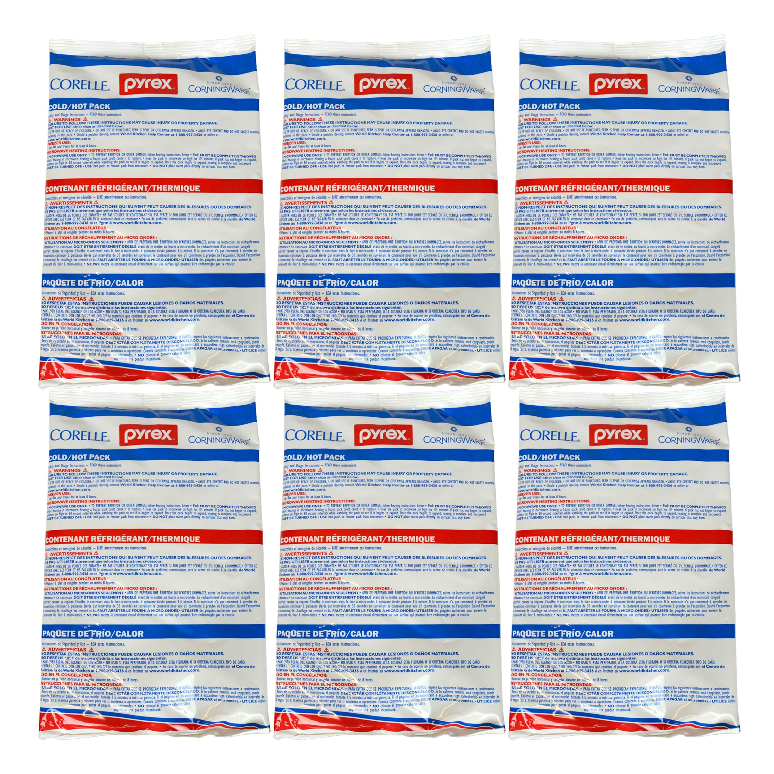 Pyrex Portables large 11x7 hot/cold pack in a lunch bag for versatile temperature control