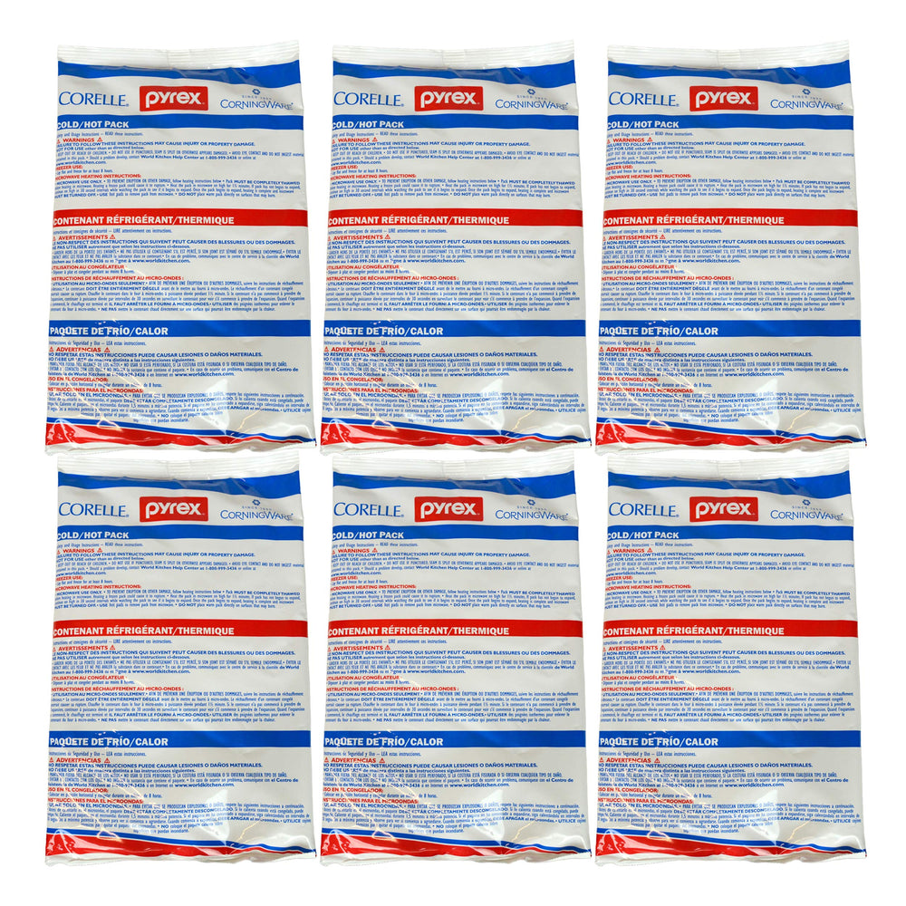 Pyrex Portables large 11x7 hot/cold pack in a lunch bag for versatile temperature control