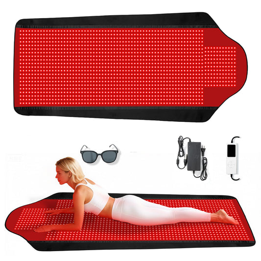 PZJDSR 1444-LED full-body mat with dense LEDs for targeted therapy.