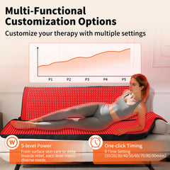 PZJDSR five light levels and nine timers enable personalized sessions