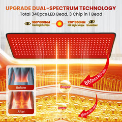PZJDSR foldable red light therapy pad ready for easy storage after use