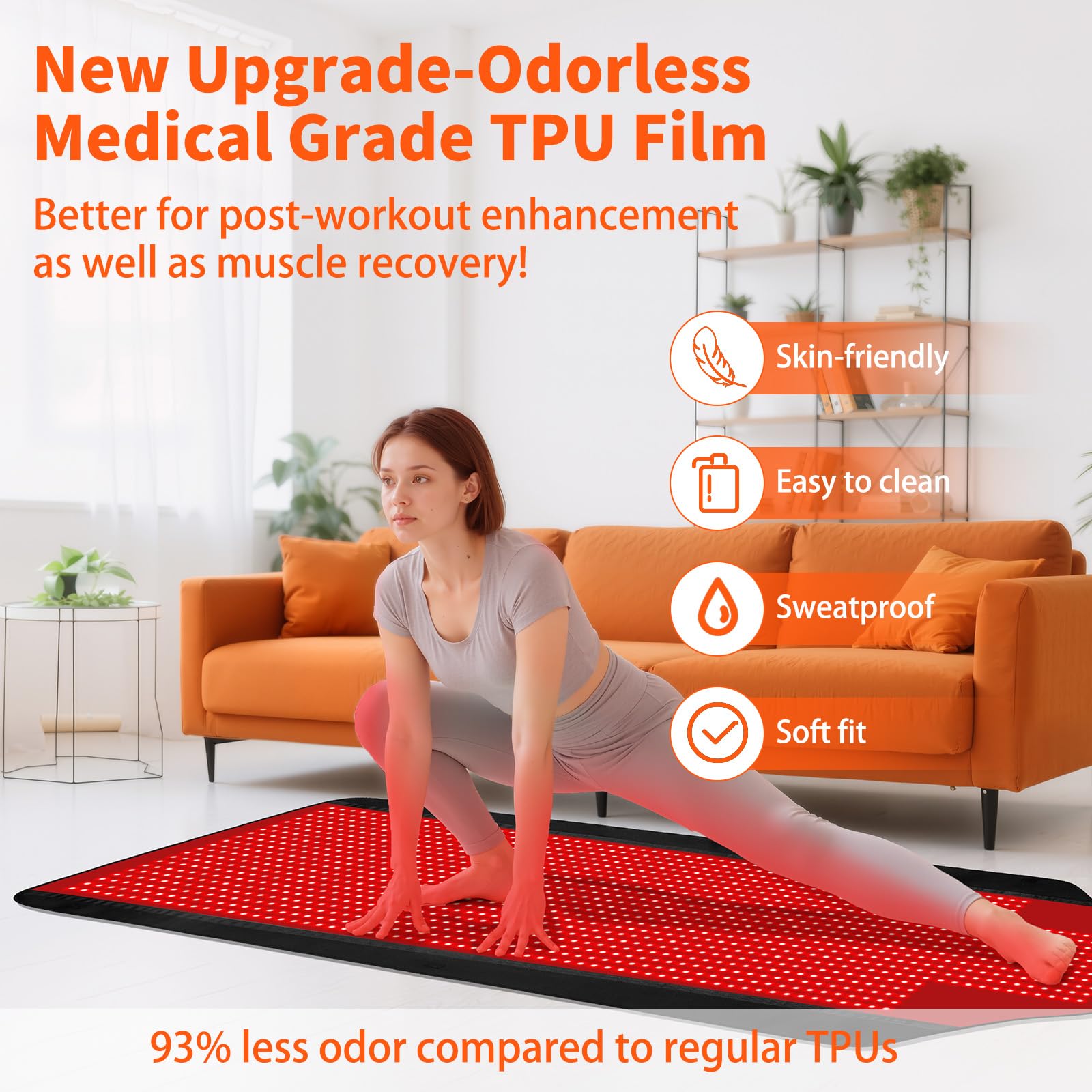 PZJDSR spacious 36x73-inch design allows comfortable full-body sessions.