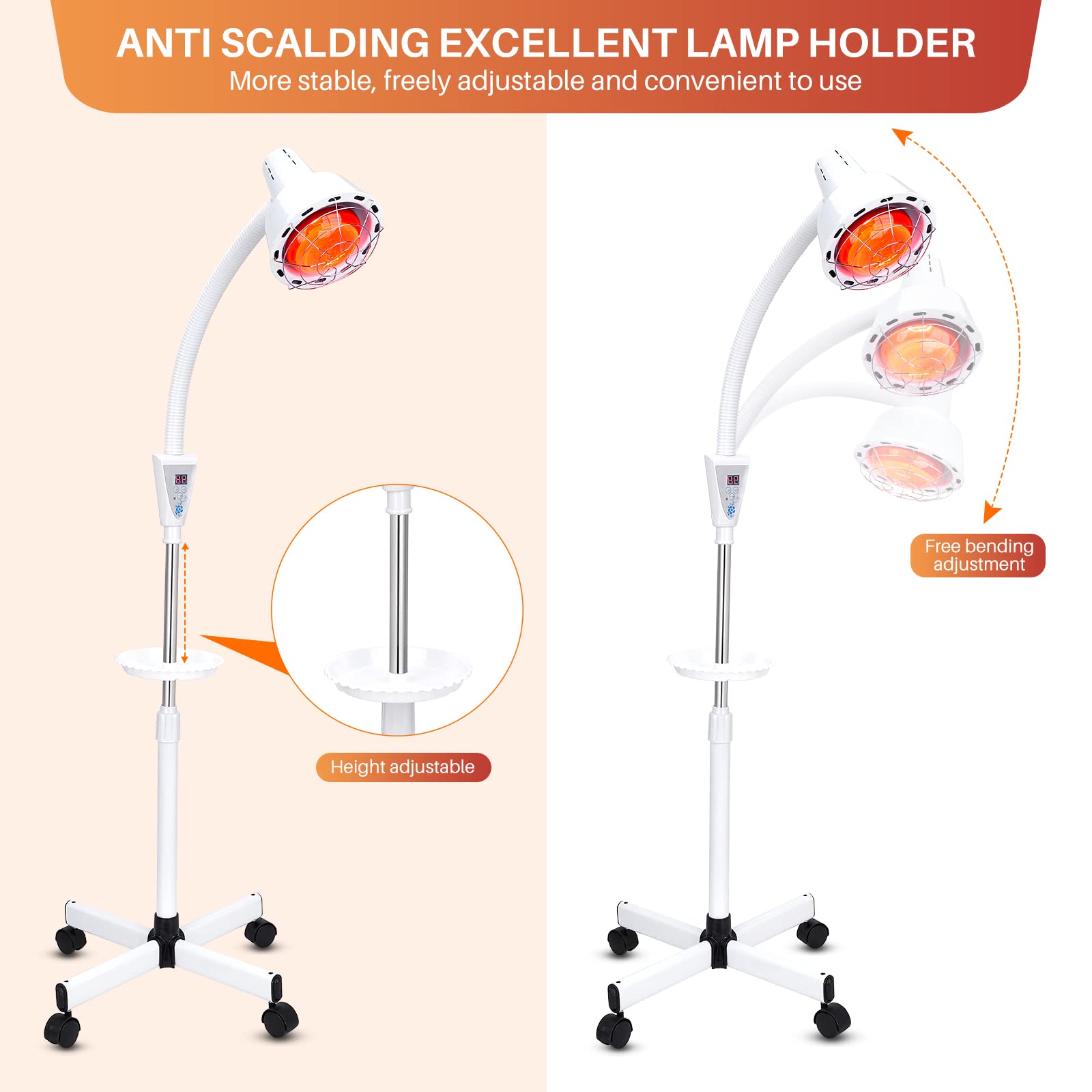 QAIHOE adjustable height stand fits different spaces
