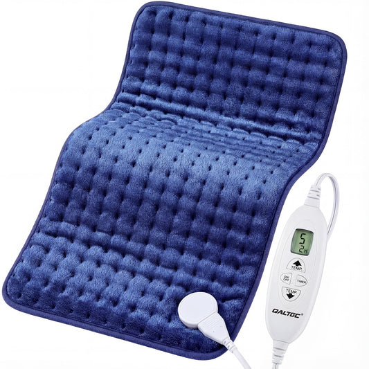 Qaltgc electric heating pad controller showing dual modes for customizable warmth