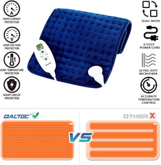 Qaltgc heating pad delivers even warmth across large 18x33 inch surface